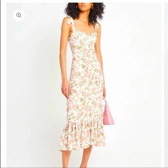 Opt Dresses | Nwt - Opt Toile de Jouy Dress In Rose Floral Maxi Sheath Dress, Sz M | Color: Pink/White | Size: M | Honest_Closet_'s Closet Opt Dresses | Nwt - Opt Toile de Jouy Dress In Rose Floral Maxi Sheath Dress, Sz M | Color: Pink/White | Size: M | Honest_Closet_'s Closet